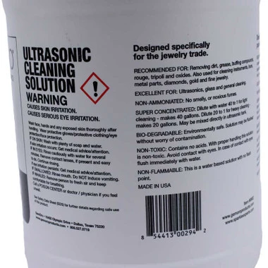 GemOro Ultrasonic Jewelry Cleaner 1 Gallon Solution Concentrate 2 GemOro Ultrasonic Jewelry Cleaner 1 Gallon Solution Concentrate - Image 2