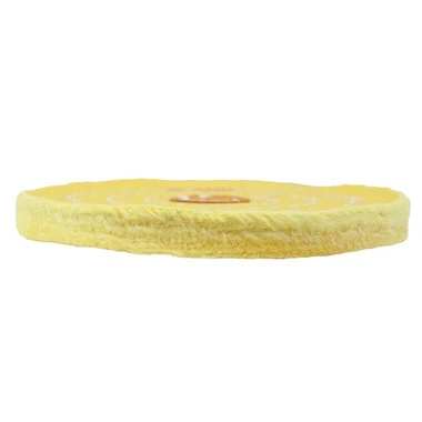 Yellow Treated Polishing Buff 6 Inch Diameter- Choose Ply Thickness-91366 2 Yellow Treated Polishing Buff 6 Inch Diameter- Choose Ply Thickness-91366 - Image 2